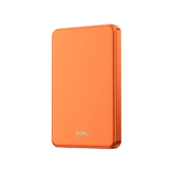 Wiwu P15 5000mAh Ultra-Thin Magnetic Power Bank – Orange