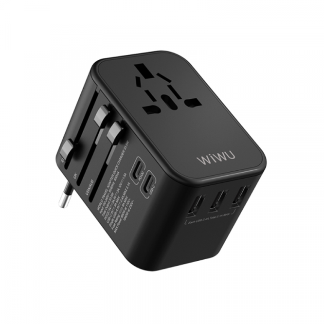 Wiwu UA-303 35W Universal Plug Adapter Black