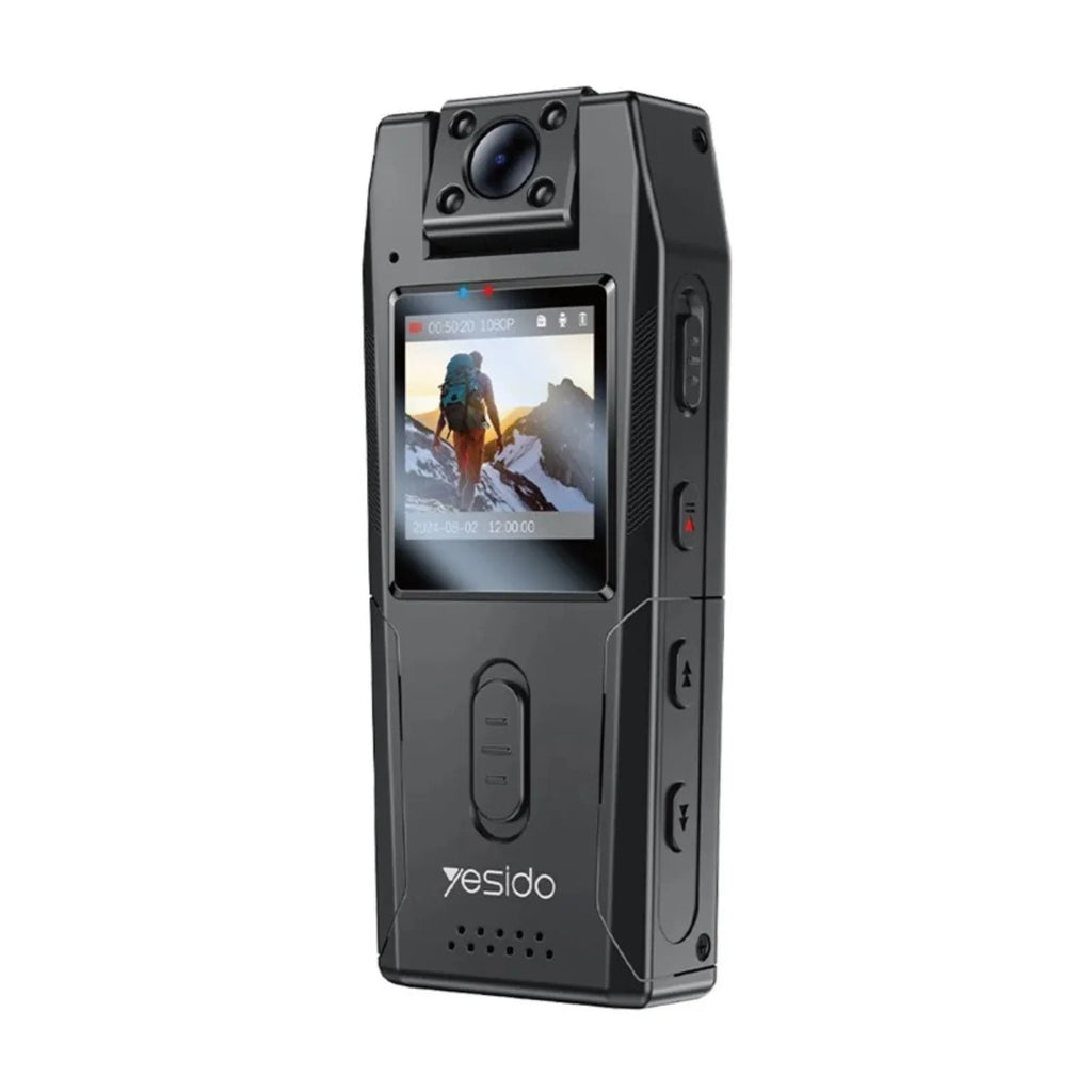 Yesido Body Camera KM25 Video Recorder 180 Degree Rotating Lens HD 1080p