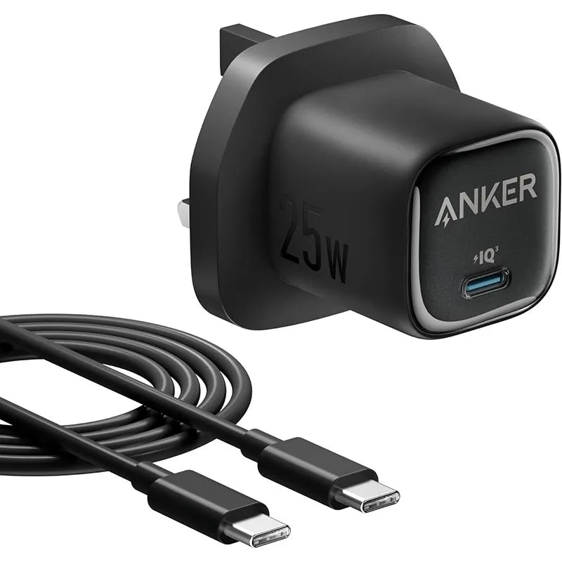 Anker 25W Compact Charger with Type-C to Type-C Cable