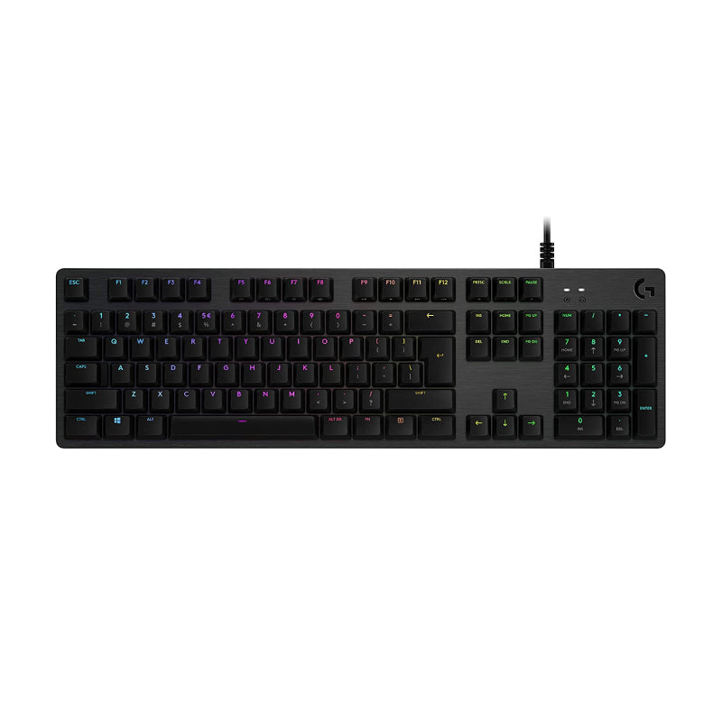 Logitech G512 Lightsync RGB Mechanical Gaming Keyboard, Carbon English Layout GX Blue Switch