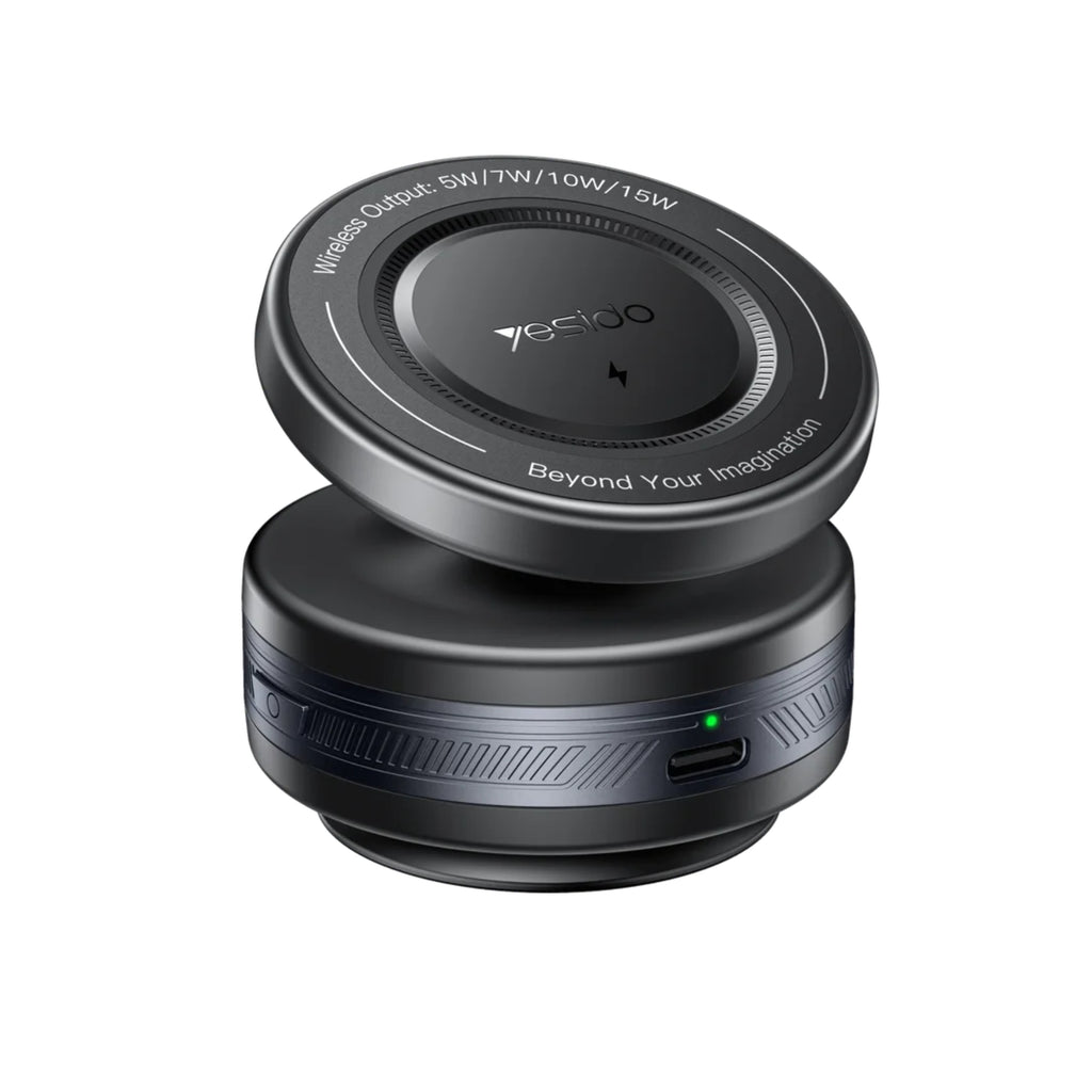 Yesido C310 Magnet Wireless Electric Vacuum Suction Cup 15W Wireless Charger