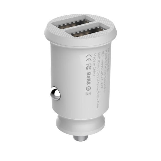 Baseus Grain Car Charger 2x USB 5V 3.1A (white)