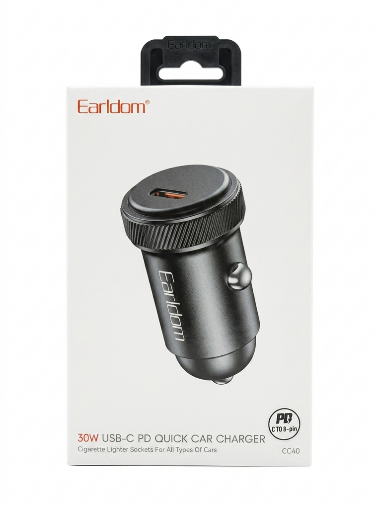 Earldom ES-CC40 30W USB-C PD Quick Car Charger