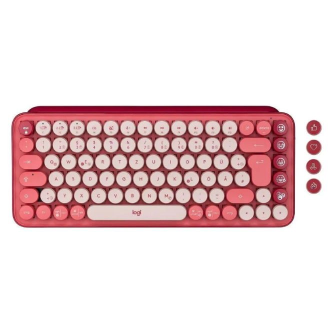 Logitech Pop keys Mechanical Typing Keyboard Wireless – Red