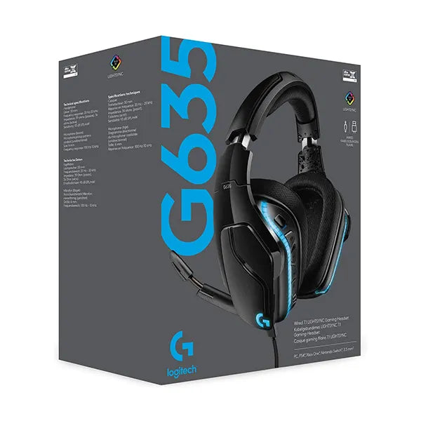 Logitech G635 7.1 Surround Sound LIGHTSYNC Gaming Headset