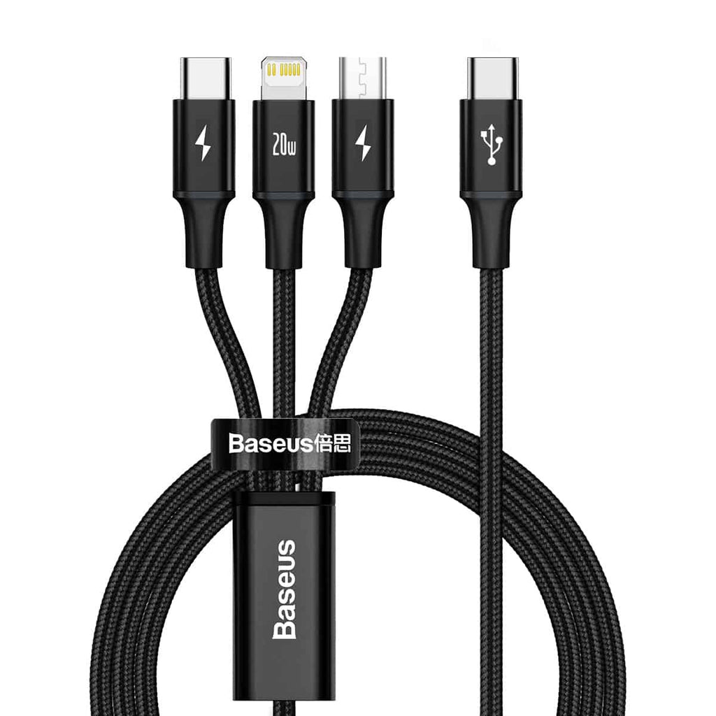 Baseus Rapid Series 20W Type-C To 3 in 1 Cable