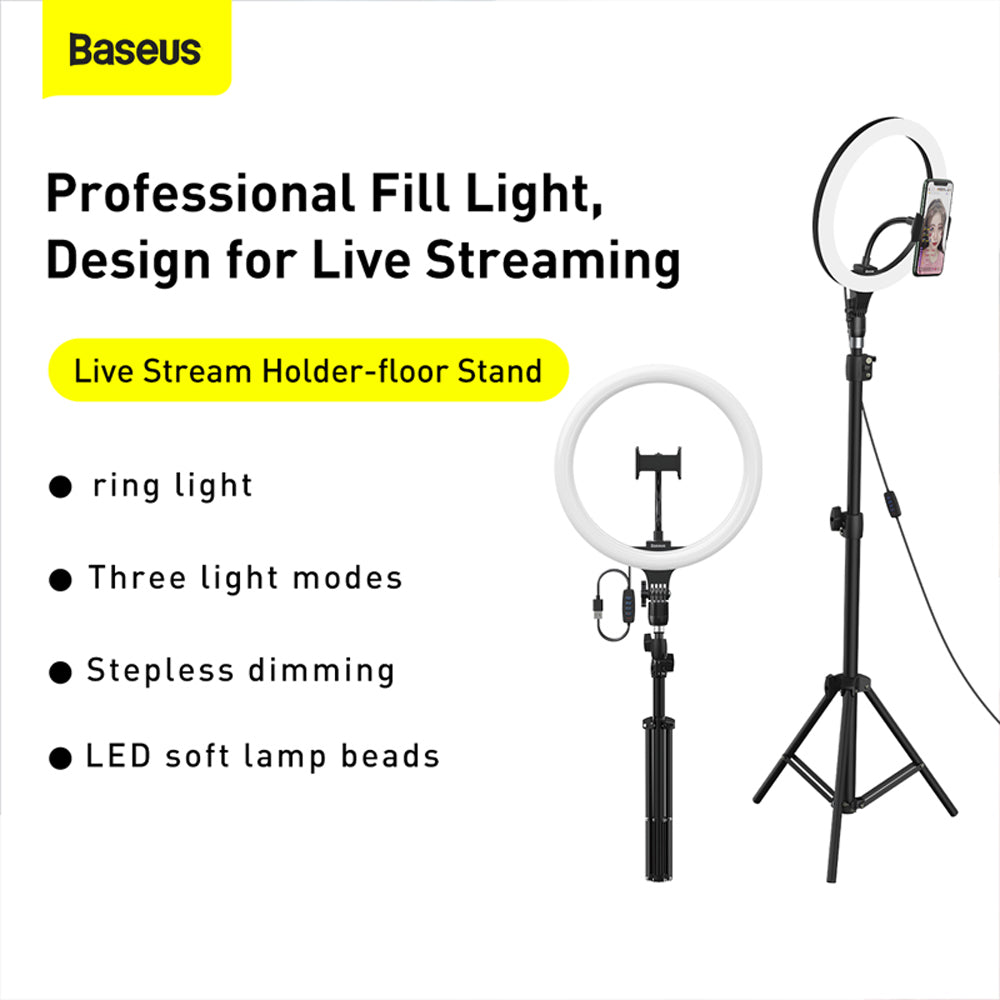 Baseus Livestream Holder Floor-stand 12-inch Light Ring