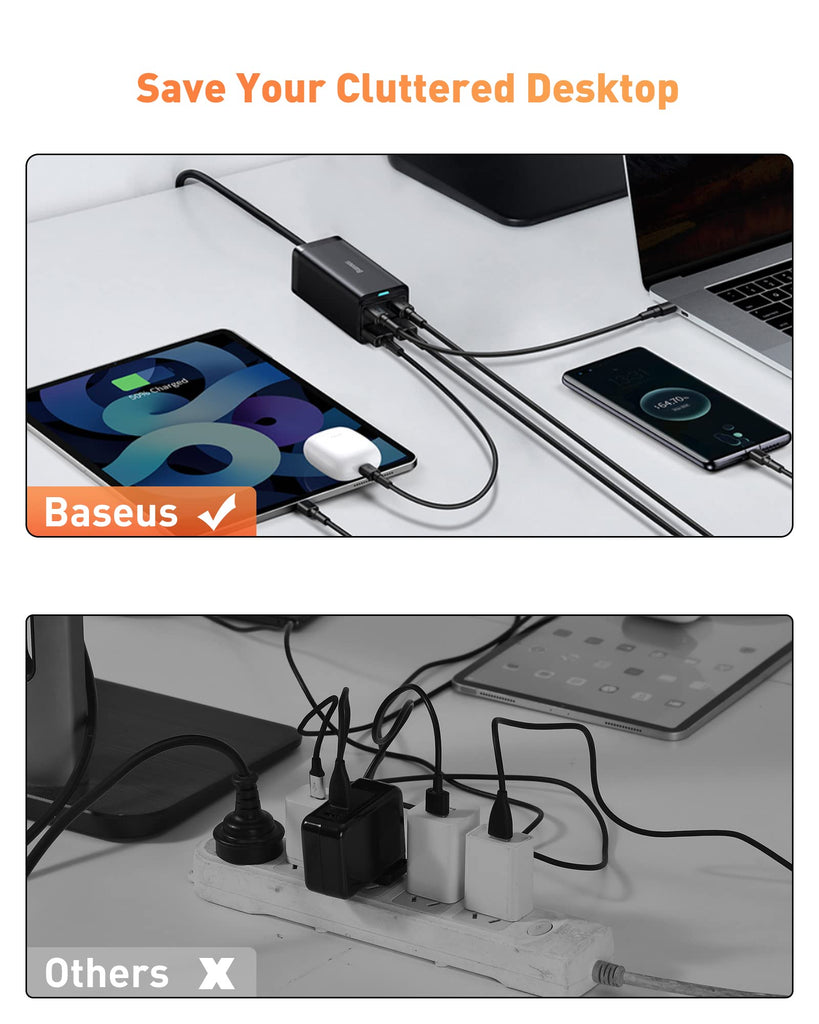 Baseus 100W Power Strip GaN3 Pro Desktop Charger
