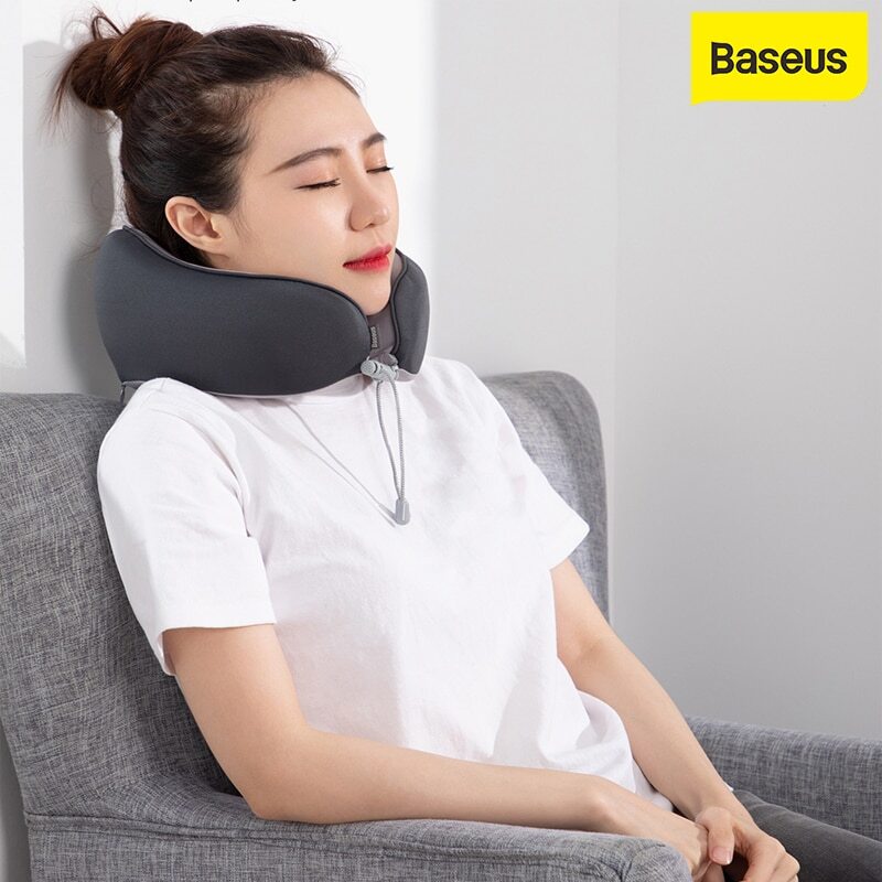 Baseus Thermal Series Memory Foam U-Shaped Neck Pillow - TECH SOURCE (PVT) LTD