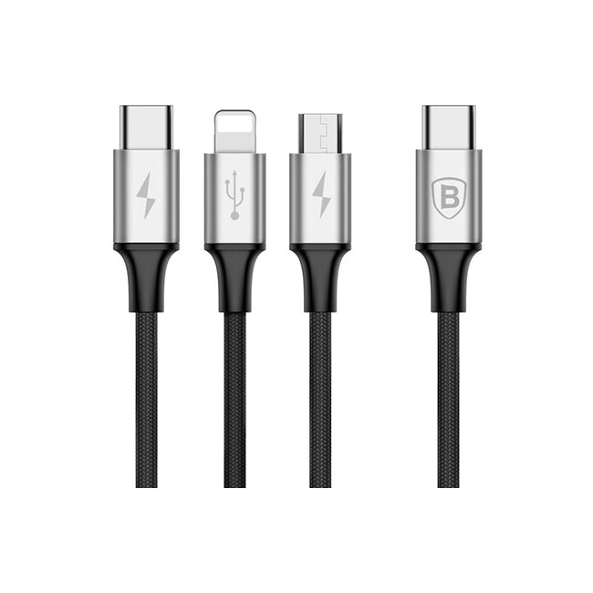 Baseus Rapid Series 3-in-1 3A High Speed Charging Cable(New)