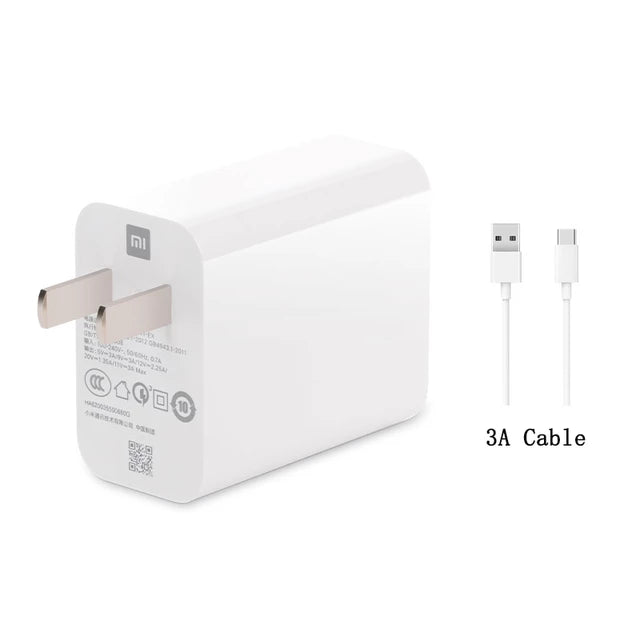 Xiaomi 33W Type-C Fast Turbo Charger with Type-C Cable