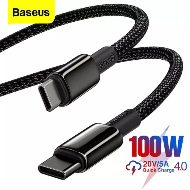Baseus Tungsten Gold 100W Fast Charging Type-C Cable