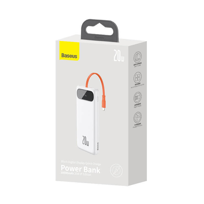 Baseus Block Digital Display 20W Quick Charging 10000mAh Power Bank wi ...