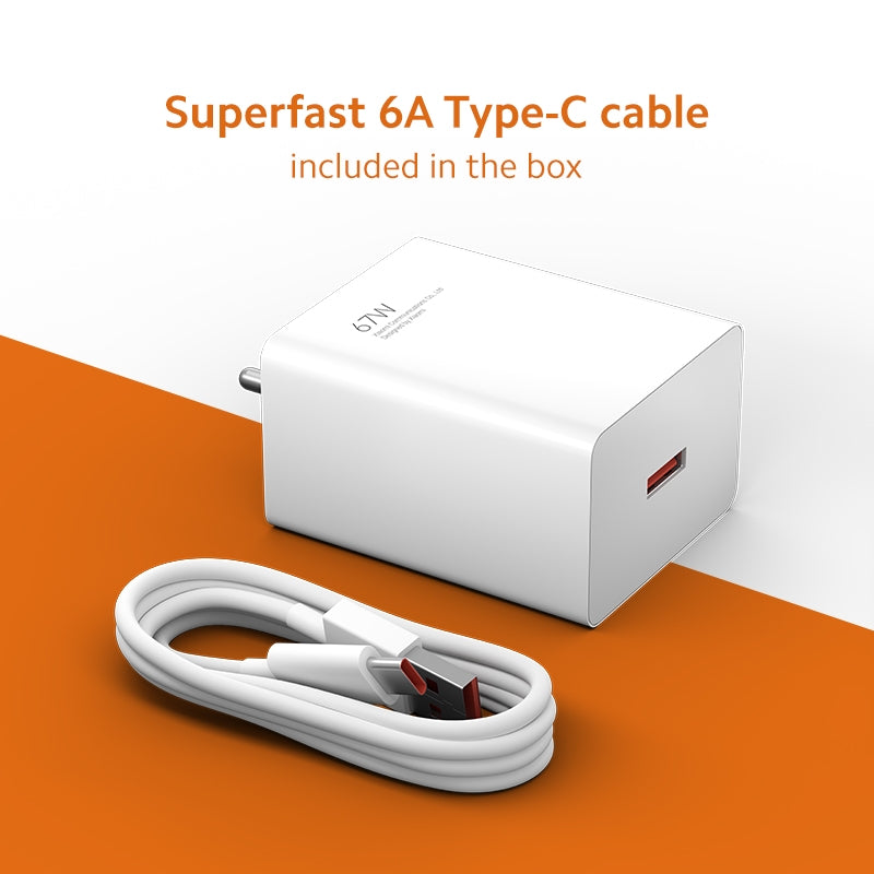 Xiaomi 67W Type-C Fast Turbo Charger with Type-C Cable